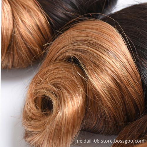Hair Bundles Extension New 2019 Soft Loose Wave Customized Color Hair Extension Bundles, Brazilian Human Bundles Vendors